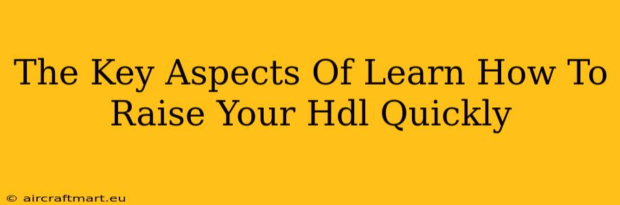 The Key Aspects Of Learn How To Raise Your Hdl Quickly