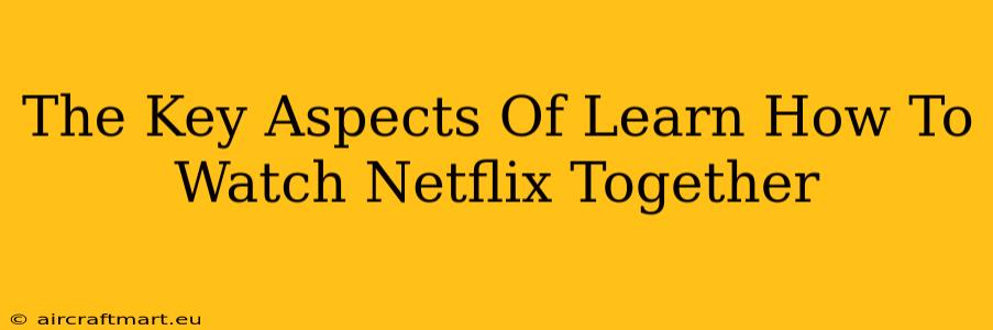 The Key Aspects Of Learn How To Watch Netflix Together