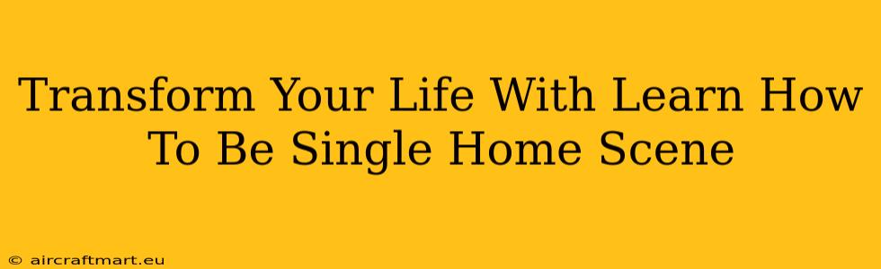 Transform Your Life With Learn How To Be Single Home Scene