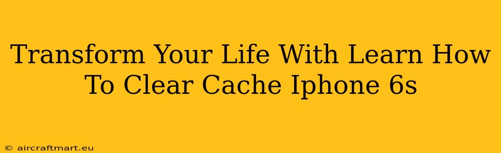 Transform Your Life With Learn How To Clear Cache Iphone 6s