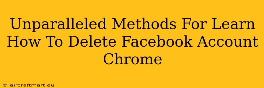 Unparalleled Methods For Learn How To Delete Facebook Account Chrome