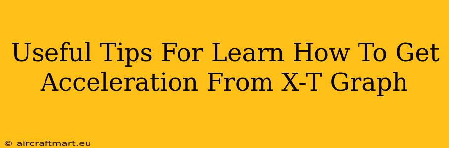 Useful Tips For Learn How To Get Acceleration From X-T Graph